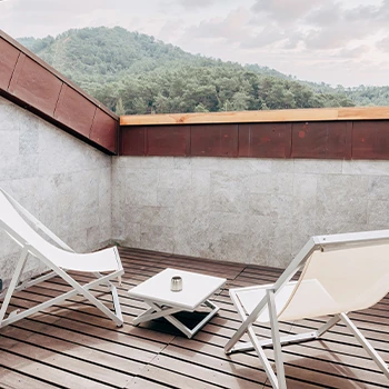 Attic Room interior at D Resort Gocek with simple, comfortable decor