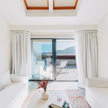 Superior Suite at D Resort Gocek with a large, bright living area